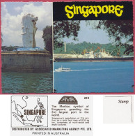 Singapore The Merlion Symbol, Guarding The 3rd Largect Port +/-1979's A19 AMA , Vintage UNC_cpc - Singapore