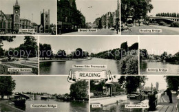 73668075 Reading Town Hall Broad Street Reading Bridge Forbury Gardens Thames Si - Altri & Non Classificati