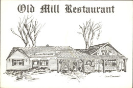 72131321 Milford Pennsylvania Old Mill Restaurant Zeichnung Milford Pennsylvania - Sonstige & Ohne Zuordnung