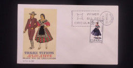 C) 1967, SPAIN, FDC, TYPICAL COSTUMES OF ALICANTE, XF - Alicante