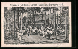 AK Nürnberg, Jubiläums-Landes-Ausstellung 1906, Münchener Bierhalle  - Expositions