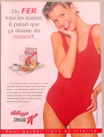 Publicité Papier  KELLOGG'S SPECIAL K 1997 TS 1 - Werbung