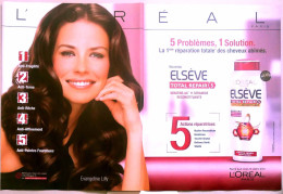 Publicité Papier  L'OREAL EVANGELINE LILLY 2009 TS - Werbung