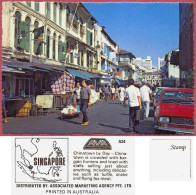 Singapore Chinatown By Day, +/-1975's A24 AMA , Vintage UNC_cpc - Singapore