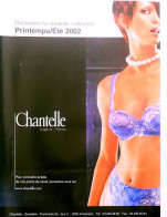 Publicité Papier  LINGERIE CHANTELLE 2002 TS 1 - Publicités