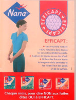 Publicité Papier  PROTECTION SERVIETTE NANA HYGIENE 1997 TS - Publicités