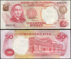 PHILIPPINES 50 PISO - ND (1970) - Paper Unc - P.146b Banknote - Philippines