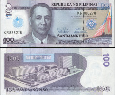 PHILIPPINES 100 PISO - 2013 - Paper Unc - P.221a Banknote - Church Of Christ - Philippines