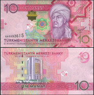 TURKMENISTAN 10 MANAT - 2012 - Unc - P.31a Paper Banknote - Turkménistan