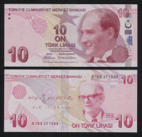 TURKEY 10 TÜRK LIRASI - 2009 - Paper Unc - P.223a Banknote - Turquia