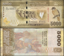 SRI LANKA 5000 RUPEES - 02.04.2015 - Paper Unc - P.128b Banknote - Sri Lanka
