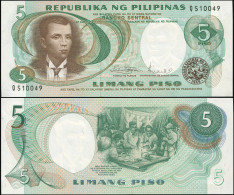 PHILIPPINES 5 PISO - ND (1970) - Paper Unc - P.143b Banknote - Filippine