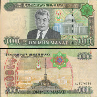 TURKMENISTAN 10000 MANAT - 2005 - Paper Unc - P.16a Banknote - Turkménistan