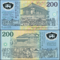 SRI LANKA 200 RUPEES - 04.02.1998 - Polymer Unc - P.114b Banknote - Independence - Sri Lanka