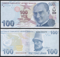 TURKEY 100 TÜRK LIRASI - 2009 (2012) - Paper Unc - P.226b Banknote - Turchia