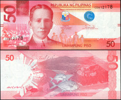 PHILIPPINES 50 PISO - 2020 - Paper Unc - P.NL Banknote - Filippijnen