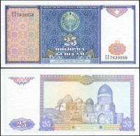 UZBEKISTAN 25 SOM - 1994 - Unc - P.77a Paper Banknote - Usbekistan