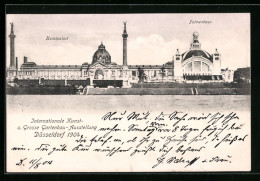 AK Düsseldorf, Kunst- Und Gartenbau-Ausstellung 1904, Kunstpalast Und Palmenhaus  - Exhibitions