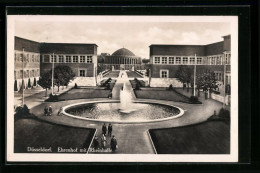 AK Düsseldorf, Ehrenhof Mit Rheinhalle  - Exposiciones