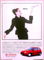 Publicité Papier  VOITURE TOYOTA STARLET 1996 TS - Advertising