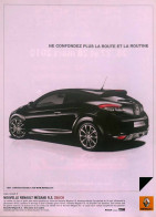 Publicité Papier  RENAULT CLIO RS Janvier 2009  AH - Werbung