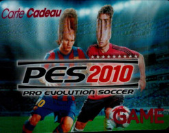 CARTE CADEAU PES2010   GAME. - Gift And Loyalty Cards