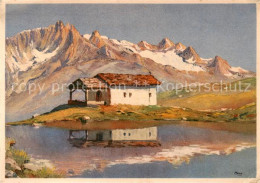 13826305 Schwarzsee FR Chapelle Sainte Marie Kuenstlerkarte  - Autres & Non Classés