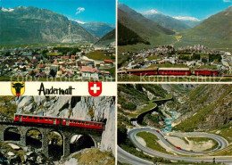 13801235 Andermatt UR Panorama Blick Gegen Urnerloch Furka Schoellenenbahn Gotth - Altri & Non Classificati