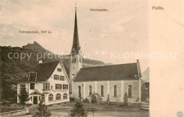 13799395 Mollis GL Kirchenplatz Kirche Post Telegraf Frohnalpstock  - Autres & Non Classés