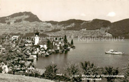 13796835 Beckenried Panorama Vierwaldstaettersee Mit Buergenstock Urner Alpen Be - Sonstige & Ohne Zuordnung