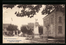 CPA St-Victor-de-Morestel, Place De La Mairie  - Morestel