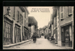 CPA Pont-de-Beauvoisin, La Montée Du Faubourg, Quartier De L`Ebenisterie  - Other & Unclassified