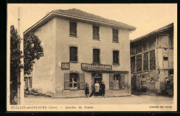 CPA St-Clair-sur-Galaure, Quartier Du Centre, Hotel De La H. Galaure  - Otros & Sin Clasificación