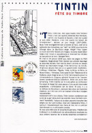 " TINTIN " Sur Document Philatélique Officiel De France De 2000. N° YT 3303. Parfait état. DPO à Saisir !!! - Comics