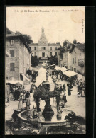 CPA St-Jean-de-Bournay, Palce Du Marché  - Saint-Jean-de-Bournay