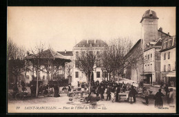 CPA Saint-Marcellin, Place De L`Hôtel De Ville  - Saint-Marcellin