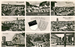 13785165 Fribourg FR Vue Generale La Sarine Universite Pont Du Gotteron Hotel De - Andere & Zonder Classificatie