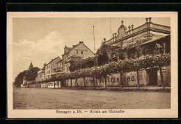 AK Remagen A. Rh., Hotels Am Rheinufer  - Remagen