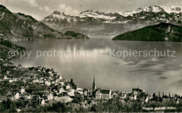 13738715 Weggis Vierwaldstaettersee Panorama Mit Den Alpen Weggis Vierwaldstaett - Autres & Non Classés