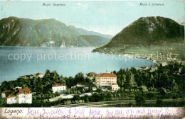 13738395 Lugano Lago Di Lugano Mit Monte Generoso Und Monte San Salvatore Lugano - Autres & Non Classés