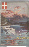 CA / Vintage / Dépliant Ancien LAC D'ANNECY Horaires Bateaux Vapeur // Georges FIER / Vallée THONES ANNECY MONT BLANC - Tourism Brochures