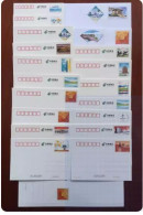 China 2018  Postal Stationery,all The PP287~303 Stamped Cards And  PF264~267 Stamped Postal Cover And XK 17 - Postkaarten