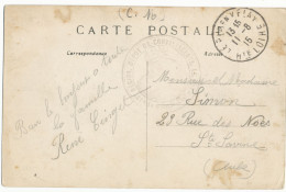 HAUTE LOIRE CP 1915 HOPITAL DEPOT DES CONVALESCENTS LE PUY ( EN VELAY ) - 1. Weltkrieg 1914-1918