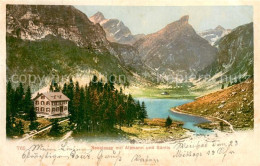 13724185 Seealpsee Saentis IR Berghotel Bergsee Mit Altmann Und Saentis Appenzel - Autres & Non Classés