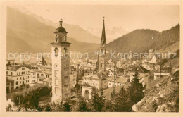 13724115 St Moritz GR Stadtansicht Mit Kirche St Moritz GR - Sonstige & Ohne Zuordnung