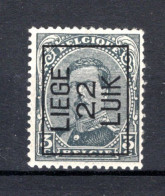 PRE65A MNH** 1922 - LIEGE 22 LUIK  - Sobreimpresos 1922-26 (Alberto I)