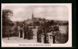 Pc Glasgow, Kelvingrove Park And University  - Otros & Sin Clasificación
