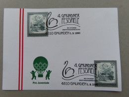 Österreich Pro Juventute - Mit Sonderstempel 1. 8. 1990 Gmunden, 4. Gmundner Festspiele (Nr.1214) - Andere & Zonder Classificatie