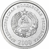 Transnistrie, 10 Kopeek, 2000, Aluminium, FDC, KM:3 - Moldavië