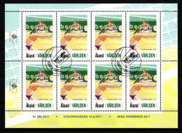 Aland 349 Gestempelt Kleinbogen Mit Ersttagsstempel / Volleyball #IH281 - Ålandinseln